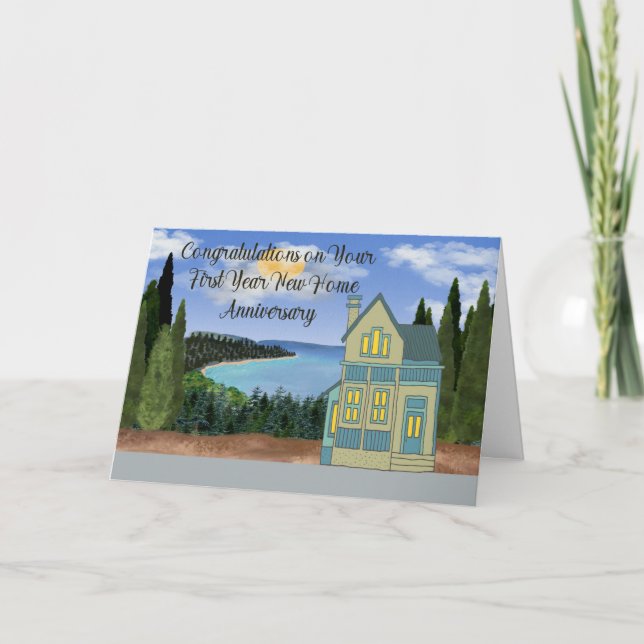 Cartão Aniversário inicial do primeiro ano (Frente)