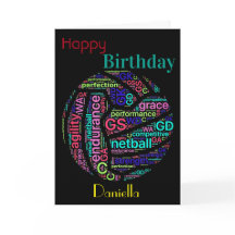 Aniversário Inspiracional do Netball Player Person