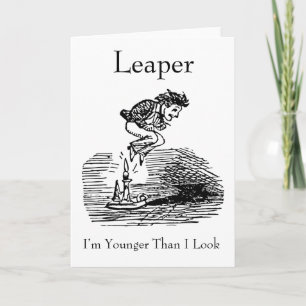 Cartão Aniversário Leaper do Ano Leaper