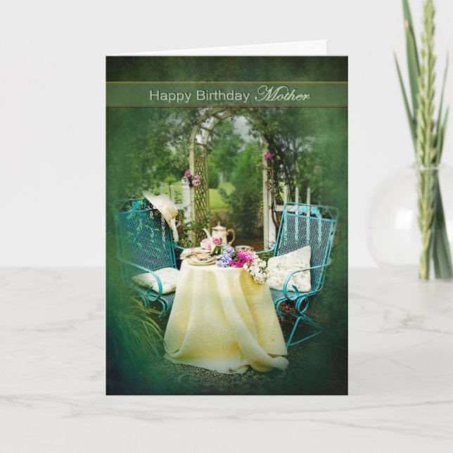 CARTÃO ANIVERSÁRIO - MÃE - JARDIM INGLÊS DA CASA DE CAMPO (Frente)