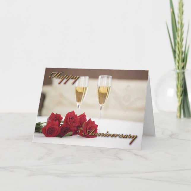 Cartão Aniversário Masonic (Frente)