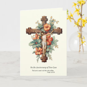 Cartão Aniversário Morte Perda Amado Jesus Floral