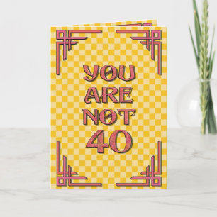 Cartão Aniversário não 40