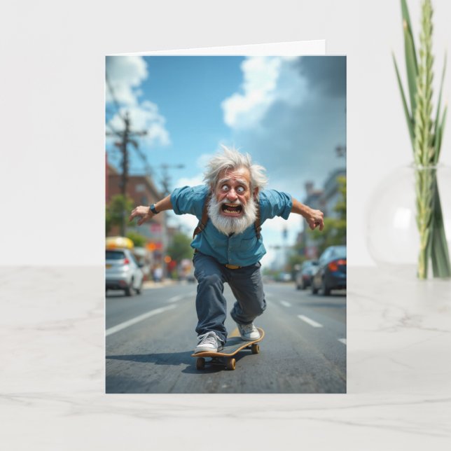 Cartão Aniversário "Não tão extremo" (Frente)