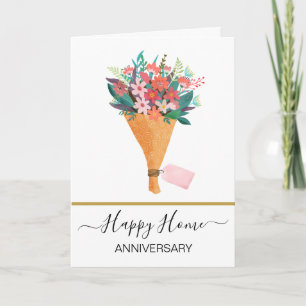 Cartão Aniversário no carro do agente imobiliário da sua 