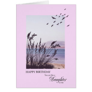 Cartão Aniversário para alguém que é como uma filha para 