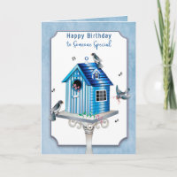 Aniversário para Lady Victorian Birdhouse Songbird
