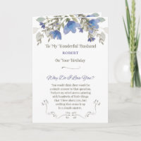 Aniversário para Marido Personalizar com Nome