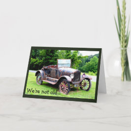 Cartão Aniversário para Millennials Envelhecendo