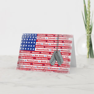 Cartão Aniversário para um Soldado Militar