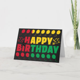 Cartão Aniversário Patriótico da Bandeira da Guiné-Bissau