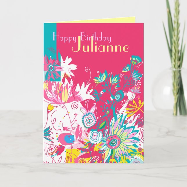 Cartão Aniversário Personalizado (Frente)