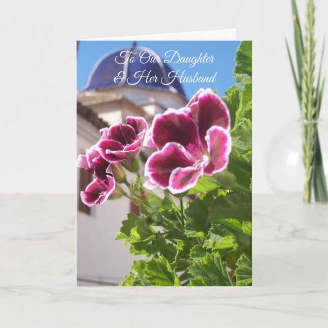 Cartão Aniversário Personalizado da Filha e Genro na Igre (Frente)