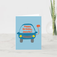 Aniversário Personalizado Do Carro Elétrico Cute