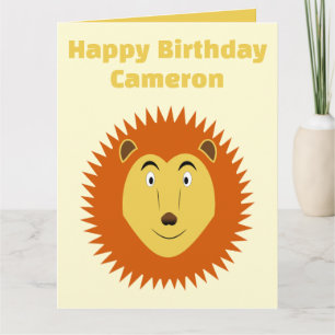 Cartão Aniversário Personalizado Leão Signo do Leão