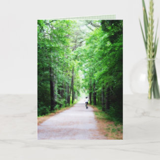 Cartão Aniversário protegido do trajeto