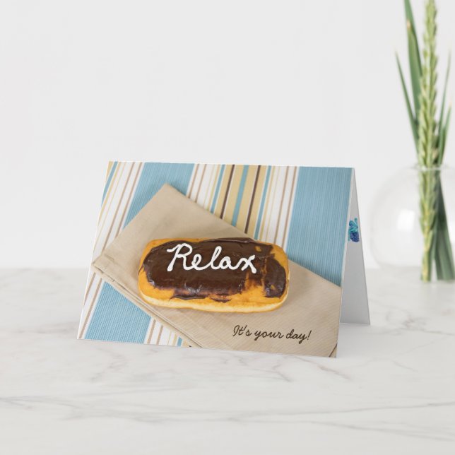 Cartão aniversário-relaxe na rosquinha (Frente)