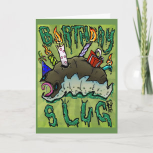 Cartão Aniversário Slug!