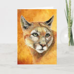 Cartão Aniversário Son Cougar Mountain Lion Animal<br><div class="desc">Aniversário Son Cougar Mountain Lion Natureza Natureza animal Arte Animal</div>