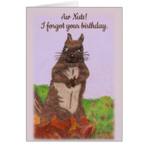 Aniversário tardivo, esquecido aniversário com