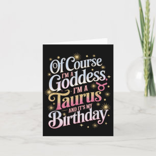Cartão Aniversário Taurus Deusa Rainha É Minha Garota De 