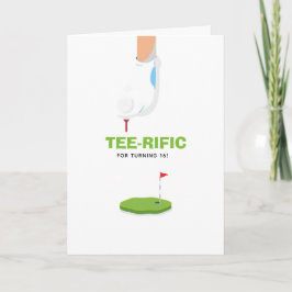 Cartão Aniversário Temático de Golfe