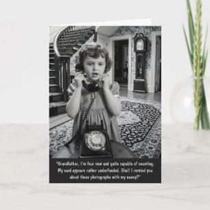 Cartão Aniversário Vintage Engraçado Personalizável