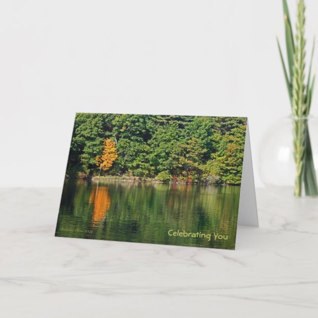 Cartão Aniversário: Walden Pond (Frente)