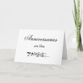 CARTÃO ANIVERSÁRIOS SÃO COMO ZUMBIS
