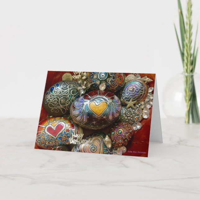 Cartão Aniversários são Incríveis! Por Julie Ann Strickli (Frente)