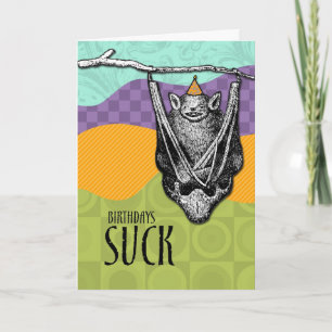 Cartão Aniversários Suck