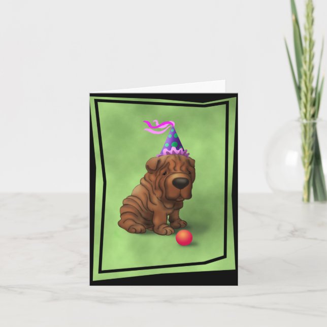 Cartão AniversárioSharpeiA (Frente)