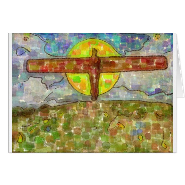 Cartão anjo 2 do watercolour (Frente Horizontal)