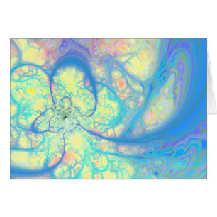 Cartão Anjo azul - Azure cósmico & limão