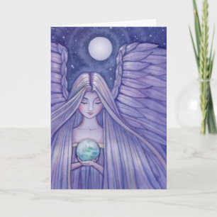 Cartão Anjo com Carta da Pequena Terra por Molly Harrison