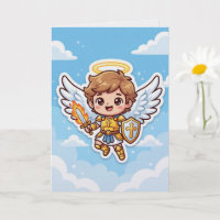 Anjo Cute Arcanjo Miguel Cartoon Anjo Cristão