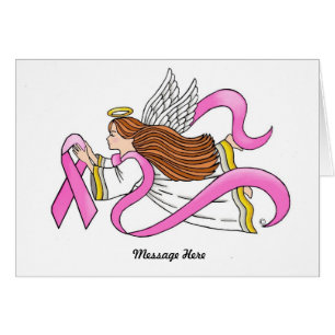 Cartão Anjo da Consciência "Fita Rosa"