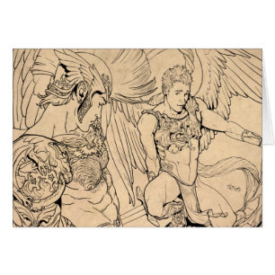 Cartão Anjo-da-guarda por Joe Phillips