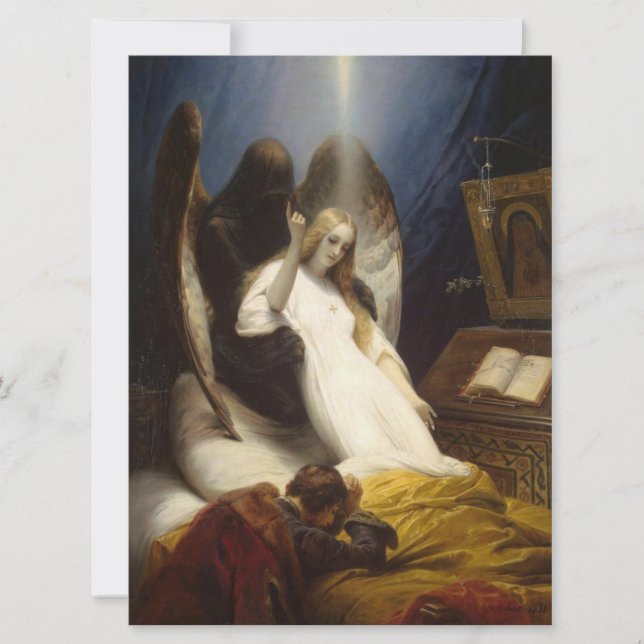 Cartão Anjo da Morte (A Caminho do Céu) (Horace Vernet) (Frente)