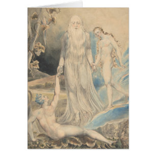 Cartão Anjo da presença divina que traz a véspera a Adam