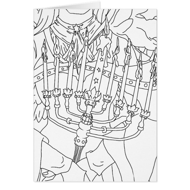 Cartão Anjo de Chanukah (Frente)