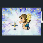 Cartão Anjo de Menorah<br><div class="desc">Trabalhos artísticos originais por Thedustyphoenix.</div>