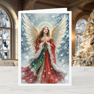 Cartão Anjo de Natal Boas Novas & Grande Alegria Saudação