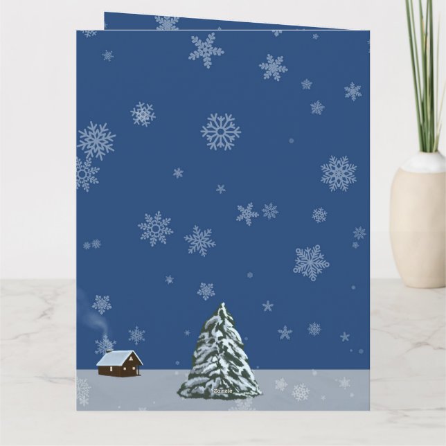 Cartão Anjo de Neve (Verso)