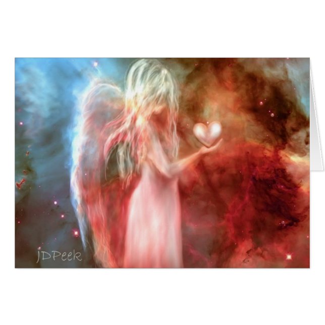 Cartão Anjo do amor (Frente Horizontal)