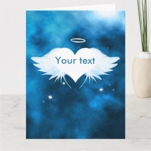 Cartão Anjo do coração 11" x 8,5" simpatia