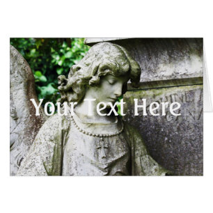 Cartão Anjo do Jardim de outono