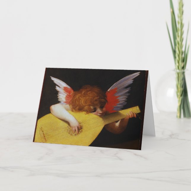 Cartão Anjo do músico, Rosso Fiorentino (Frente)