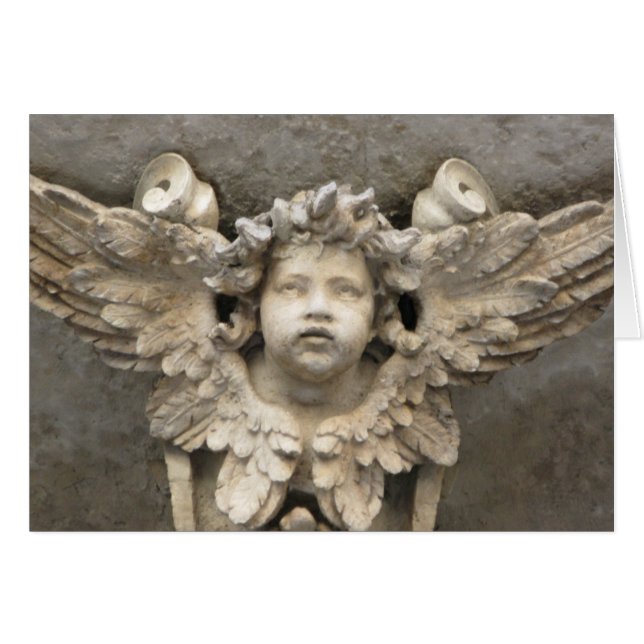 Cartão Anjo do renascimento, Italia (Frente horizontal)