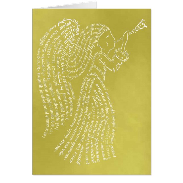 Cartão Anjo do Word (Frente)